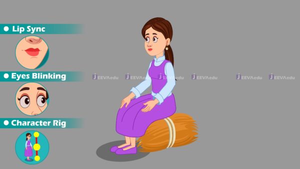 Snow Girl Cartoon Character JSGCCXT1 (Adobe Animate Vector) - Image 3