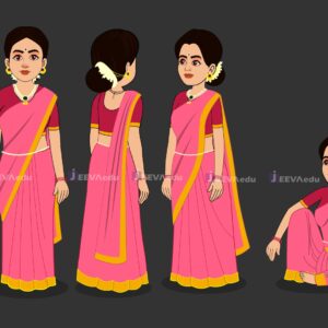 Women Character All Pose JWCAPX01 (Adobe Animate Vector)