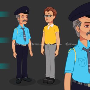 Cartoon Character & Animated Car JCCACYX1 (Animate Vector)