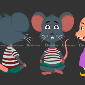 Rat Cartoon Character 3 Pose JRCCXF1 (Adobe Animate Vector)