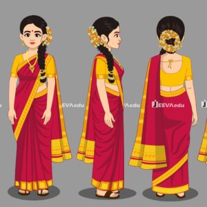 Village Woman Cartoon Character JVWCCXZ1 (Adobe Animate Vector)