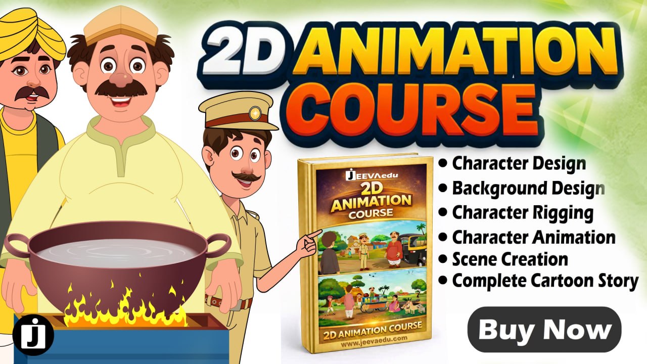 2D Animation Course in Hindi – Learn Cartoon Video Making from Beginner to Pro