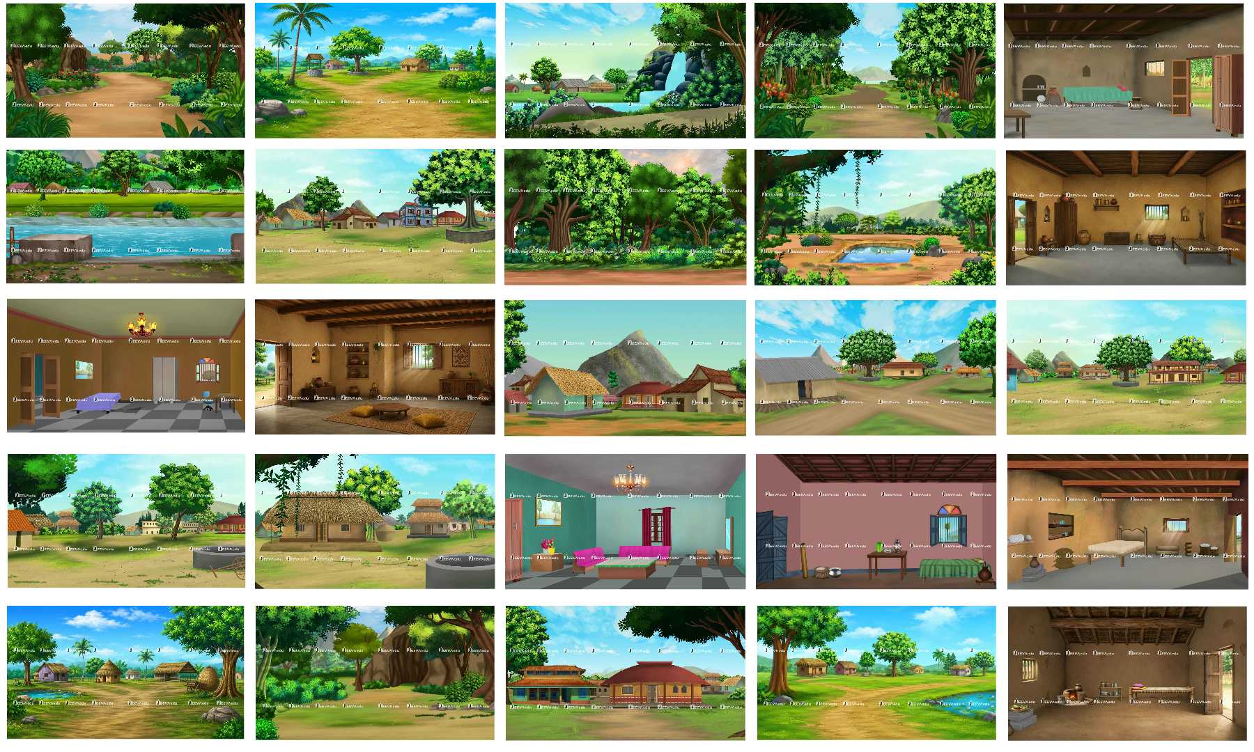25 Photoshop Cartoon Background 25JPCBZ1 (Adobe Photoshop)