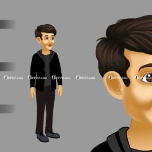 Casual Indian Male Cartoon Character JCIMCCX1 (Animate Vector)