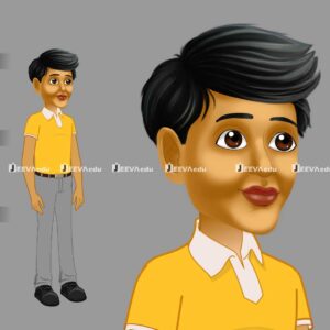 Modern Indian Boy Cartoon Character JMIBCCZ1 (Animate Vector)