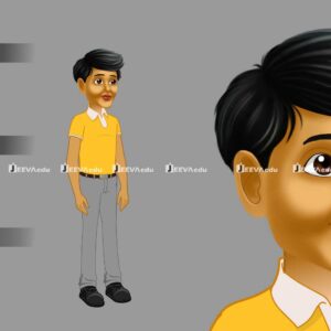 Modern Indian Boy Cartoon Character JMIBCCZ1 (Animate Vector)