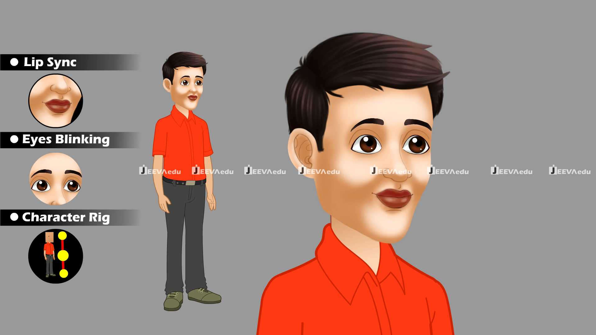 Young Indian Boy Cartoon Character JYIBCCZ2 (Animate Vector)