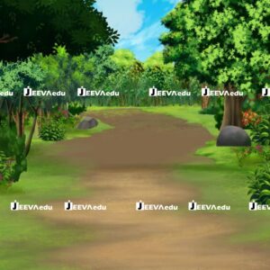 2D Cartoon Forest Background J2DCFBXX1 (Adobe Photoshop)
