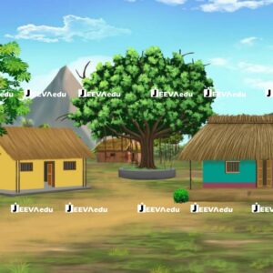 Cartoon Village Background JCVBHX1 (Adobe Photoshop)
