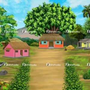 Cartoon Indian Village Background JCIVB09 (Adobe Photoshop)