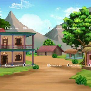 Traditional Village Mansion Background JTVMBX1 (Adobe Photoshop)