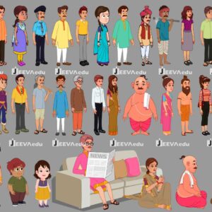 Cartoon Character Bundle JCCBX1 (Adobe Animate Vector)