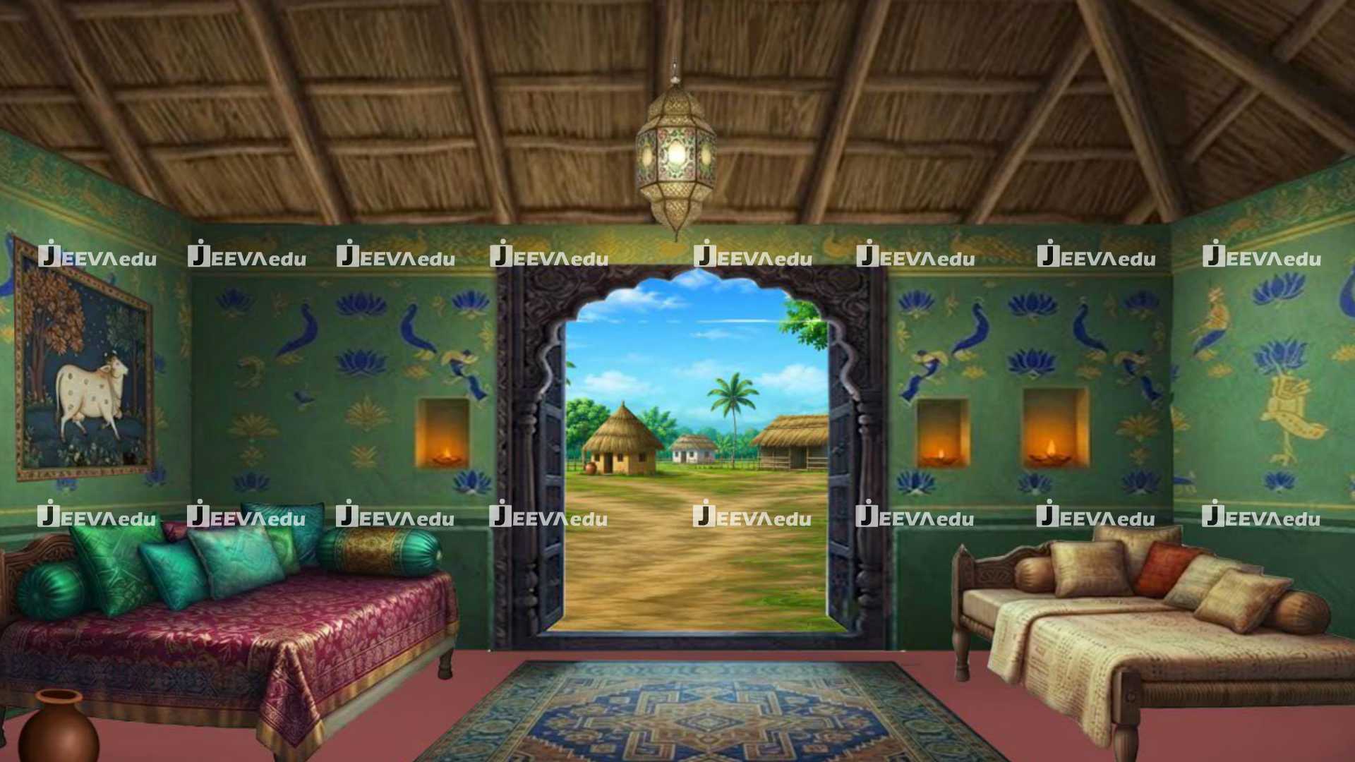Cartoon Rural House Interior Background JCRHIBX1 (Adobe Photoshop)